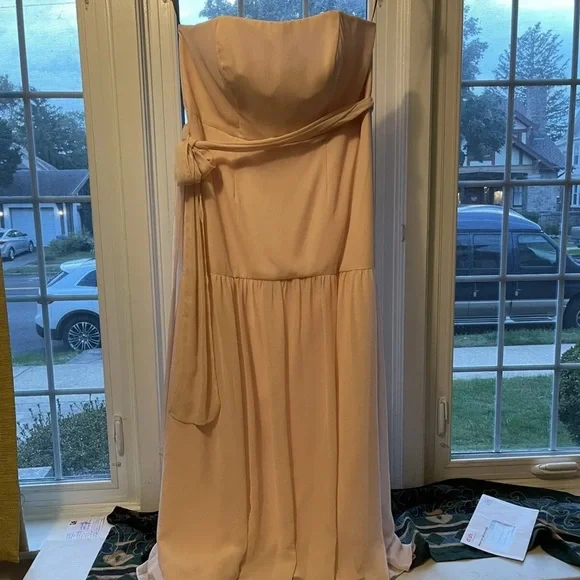 White by Vera Wang | Dresses | White By Vera Wang Women Strapless Drop Waist  Line Dress Size 2